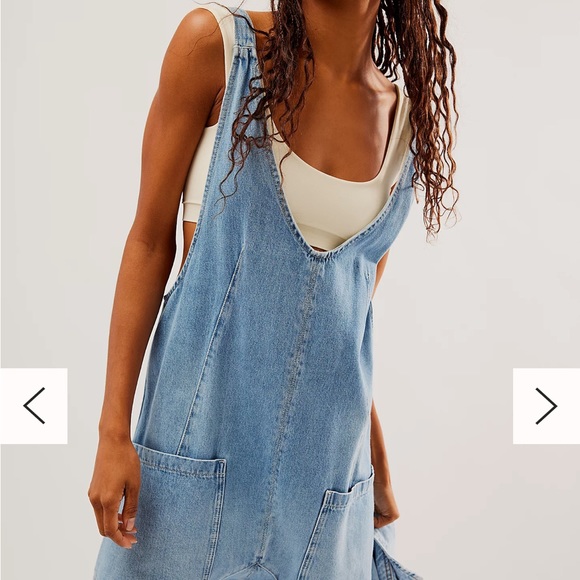 Free People Kansas High Roller Denim Jumpsuit - Picture 2 of 6